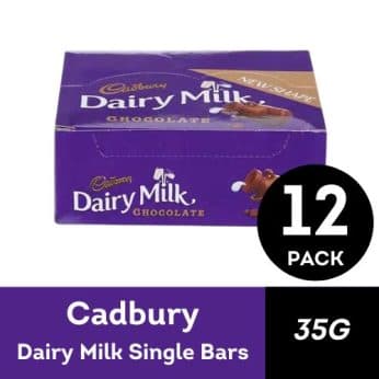Cadbury Dairy Milk Single Bars 35G (12 PACK)