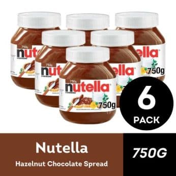 Nutella Hazelnut Chocolate Spread 750G (6 PACK)